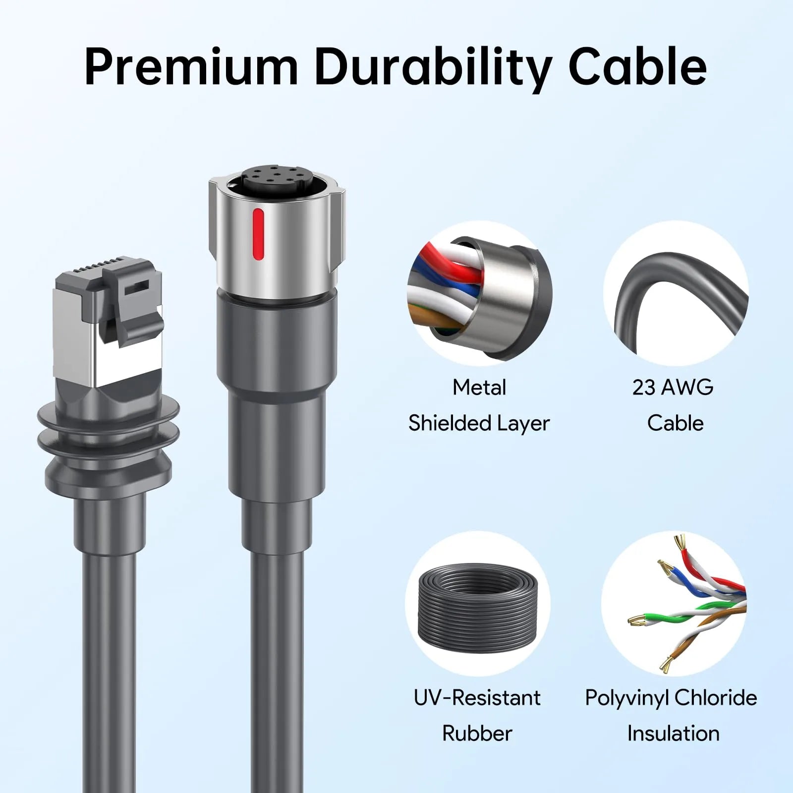 Starlink Performance Gen 3 Waterproof Extension Cable | Cat6 Network Cable 10M