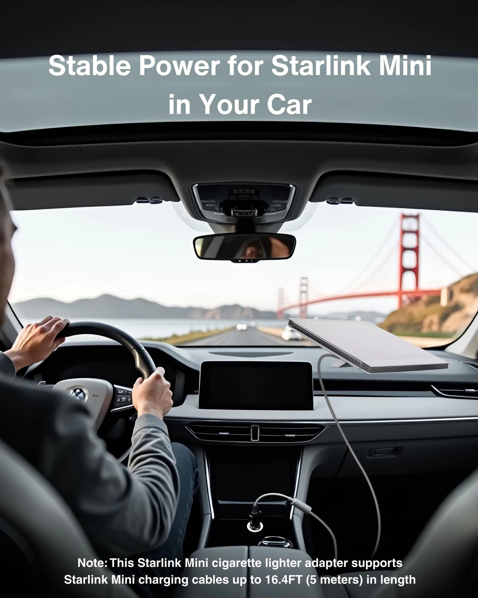 Starlink Mini Car Charger to DC Female Adapter Cable | 12V/3A 36W