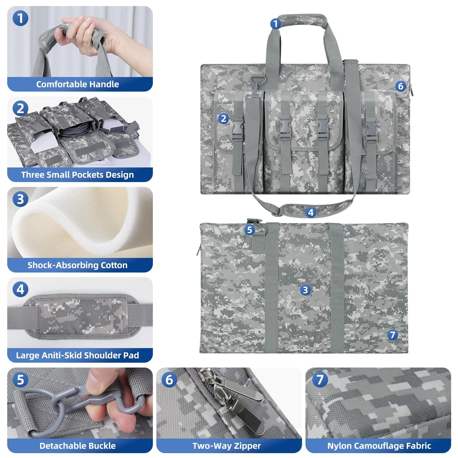 Starlink Gen 3 Travel Carrying Case | Multi-Pocket Shoulder Bag for V3 Dish & Accessories