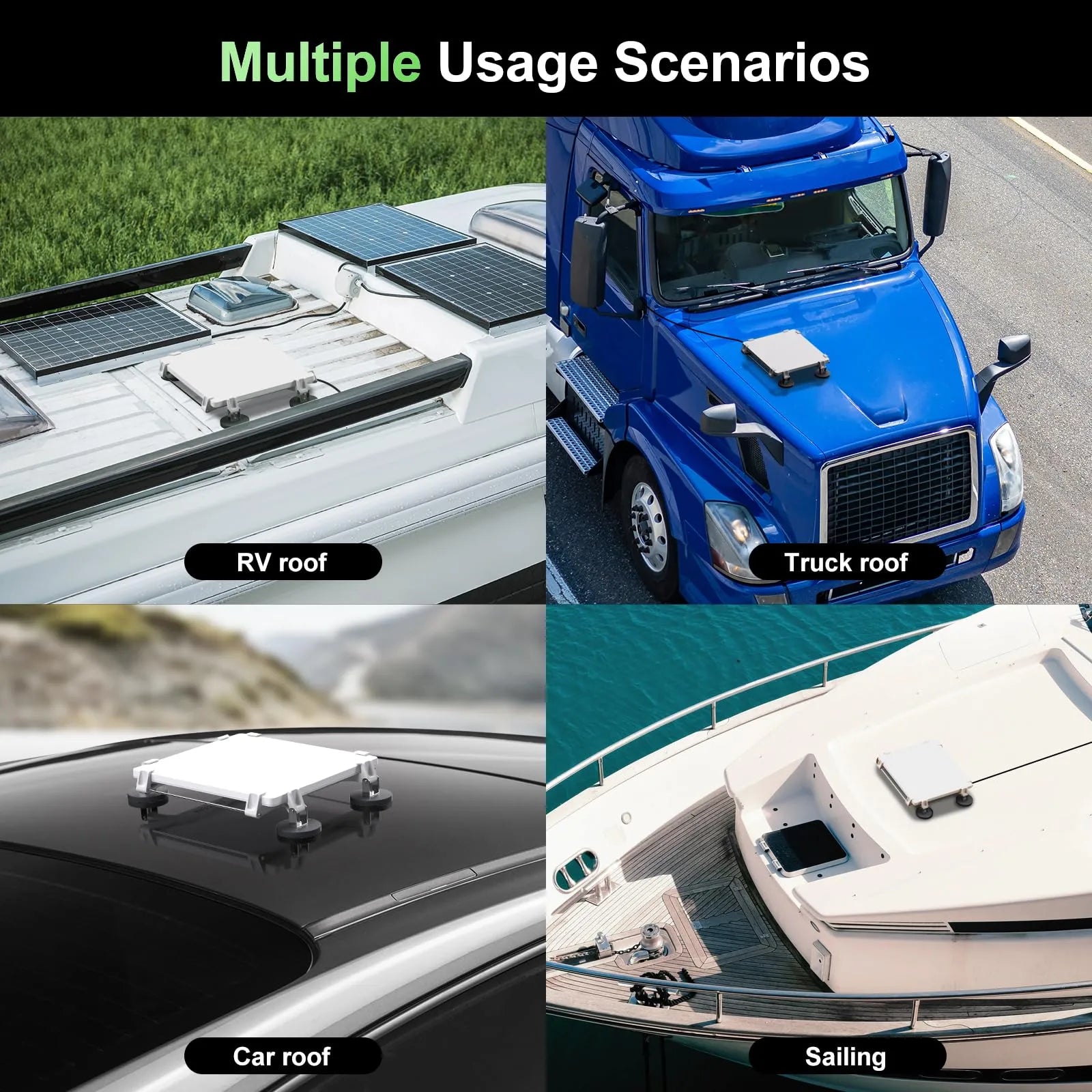 Starlink Mini Magnetic Roof Mount | No-Drill Mounting Kit for RVs, Vans, Boats & Trucks