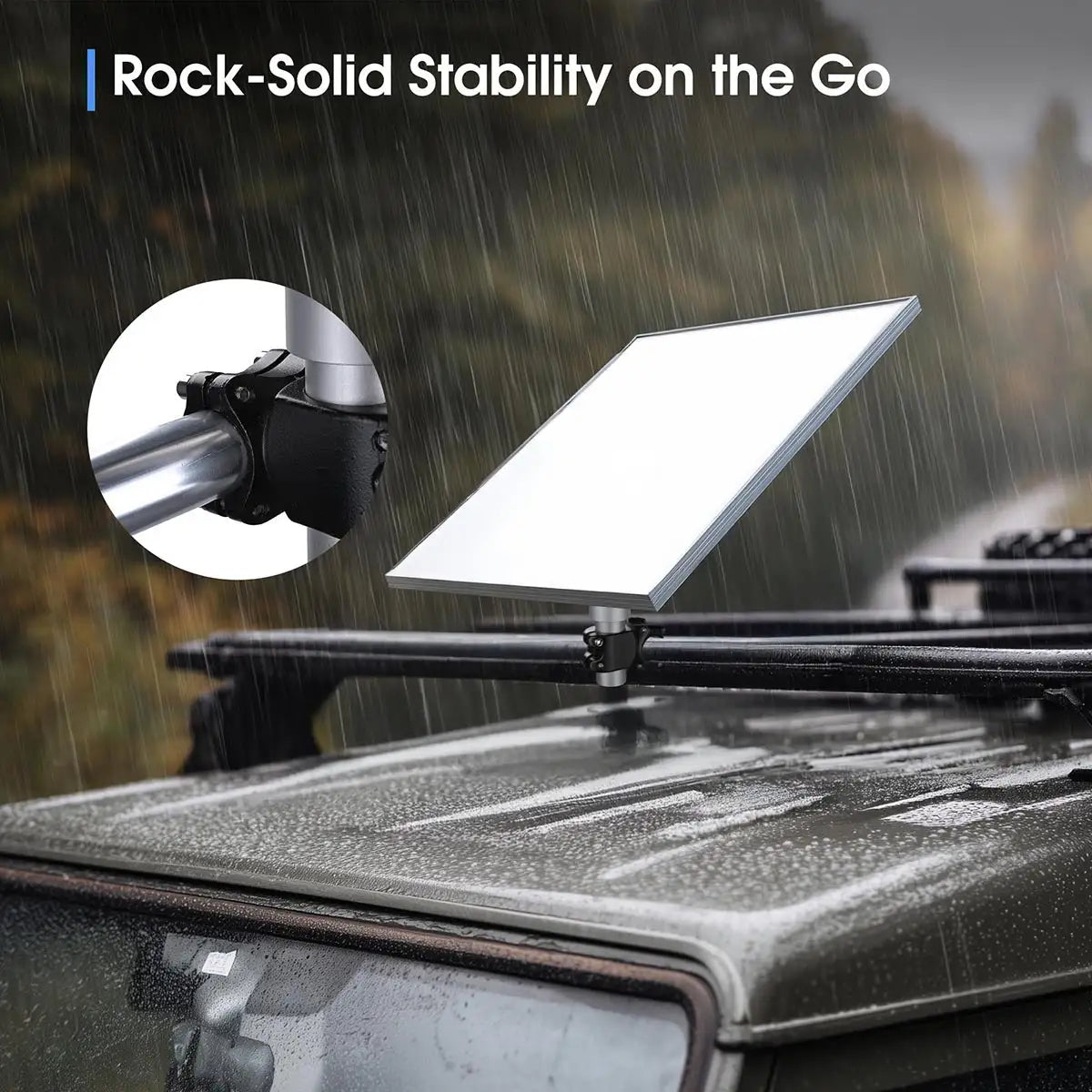 Starlink Mini Ladder Mount | Aluminum Clamp Mount for RV Ladders, Poles, Railings & Racks
