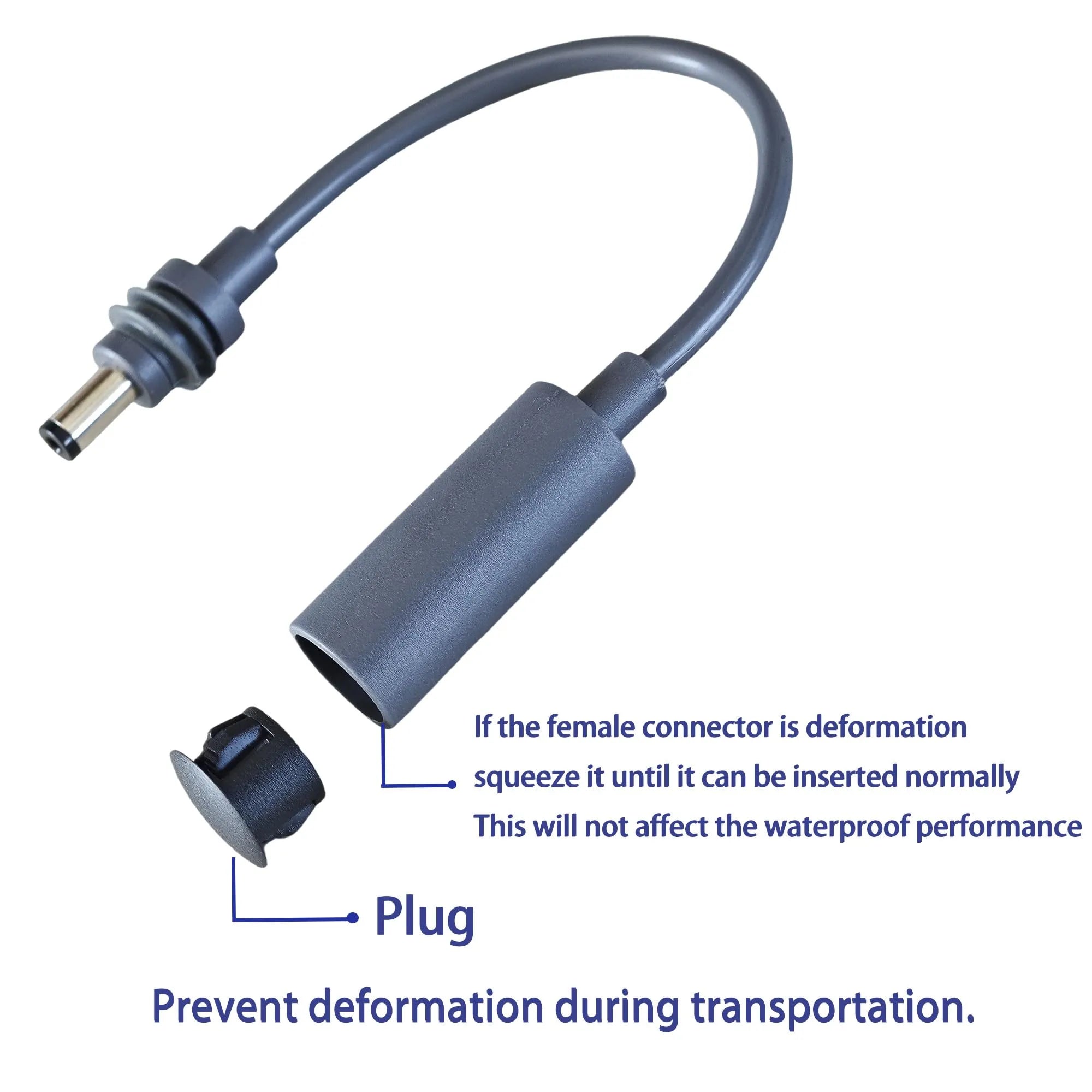 Starlink Mini Waterproof DC Extension Adapter | 23.5cm Male to Female Cable