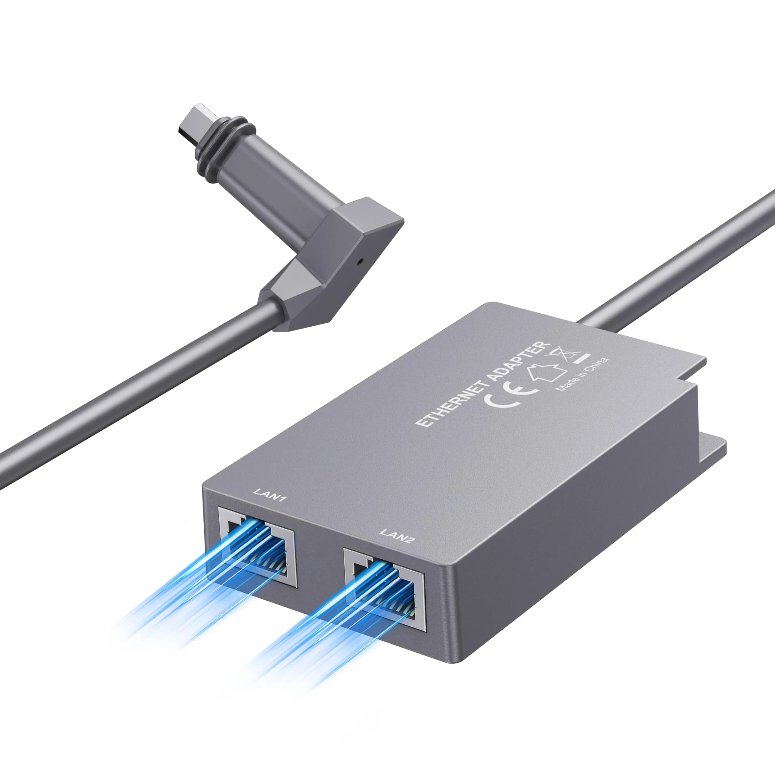 Starlink Gen 2 Ethernet Adapter | Dual-Port Gigabit Wired Network Adapter