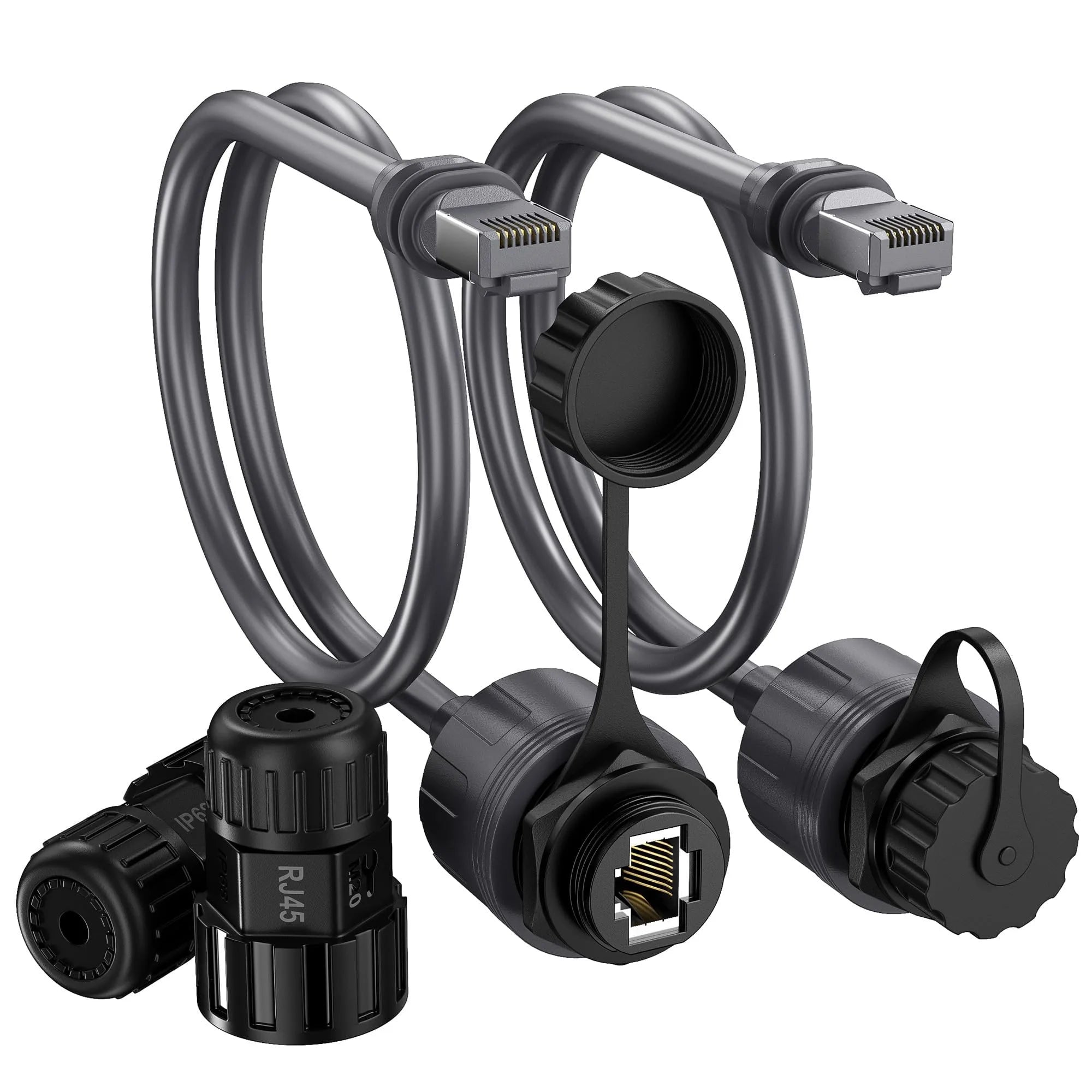 Starlink Gen 3 / Mini Ethernet Adapter 2 Pack | Waterproof RJ45 Coupler Extension Cable