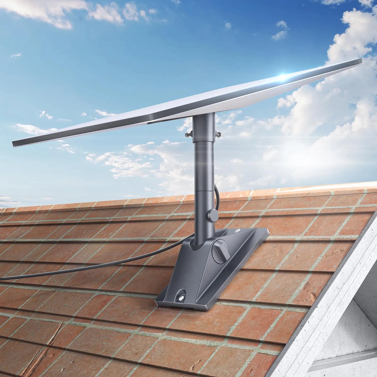 Starlink Gen 3 Pivot Roof Mount | Adjustable Mast & Pipe Adapter for Slanted Roofs