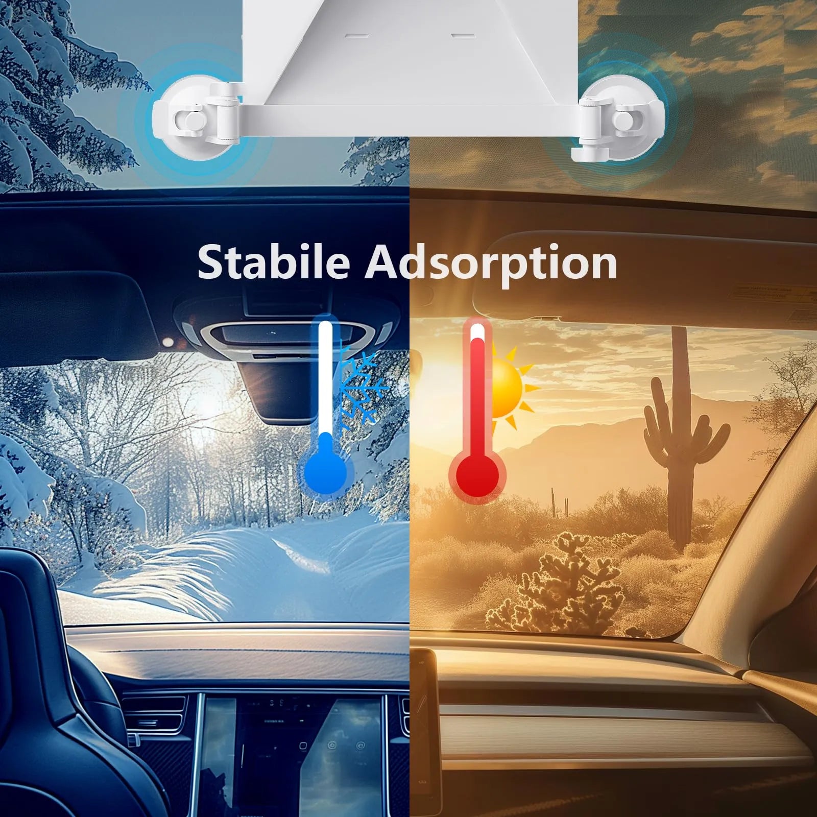 Starlink Mini Suction Cup Mount | Adjustable Car Roof & Window Mount