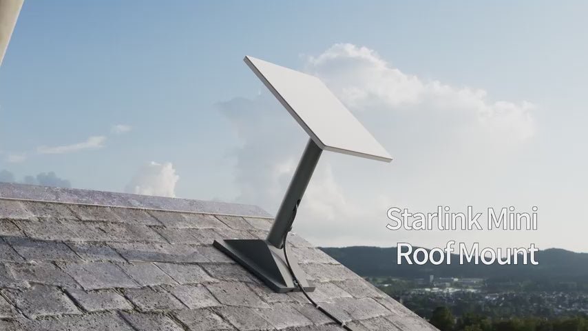Starlink Mini Adjustable Roof Mount | Heavy-Duty Home Pole Mount with 0-90° Tilt