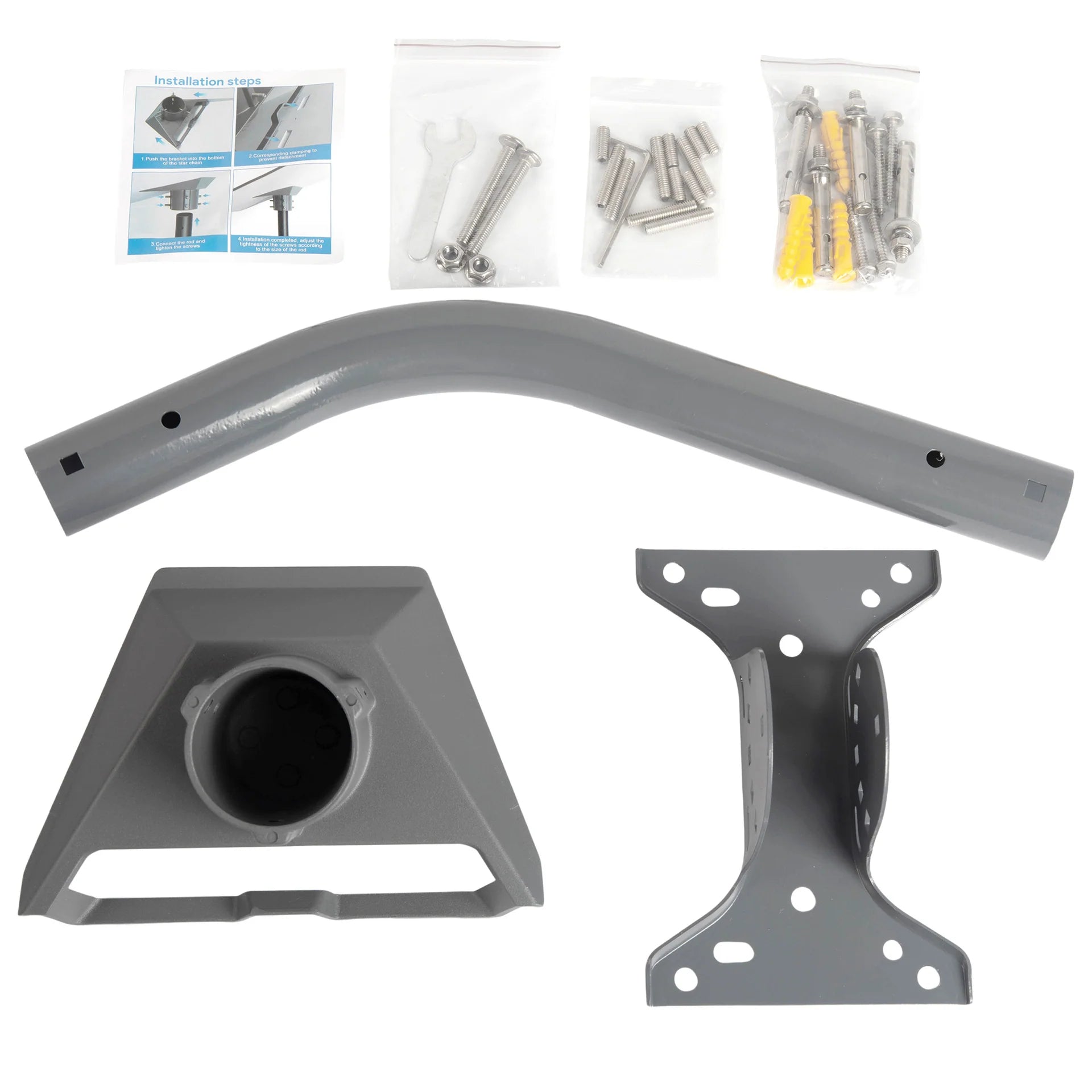 Starlink Gen 3 Wall & Roof Mount Kit | 5-Angle Adjustable Pipe Adapter