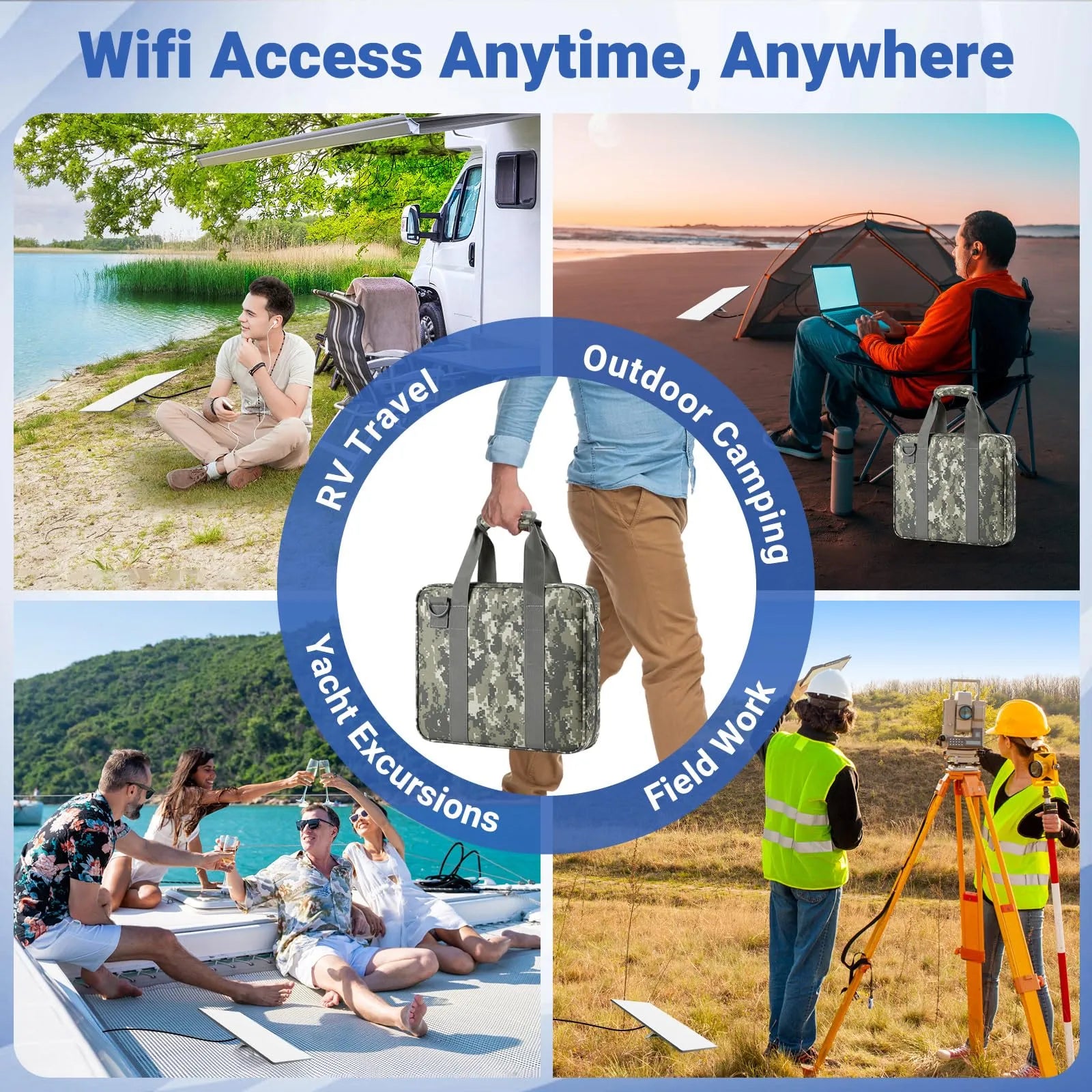 Travel Carry Bag for Starlink Mini, Shockproof Shoulder Storage Case